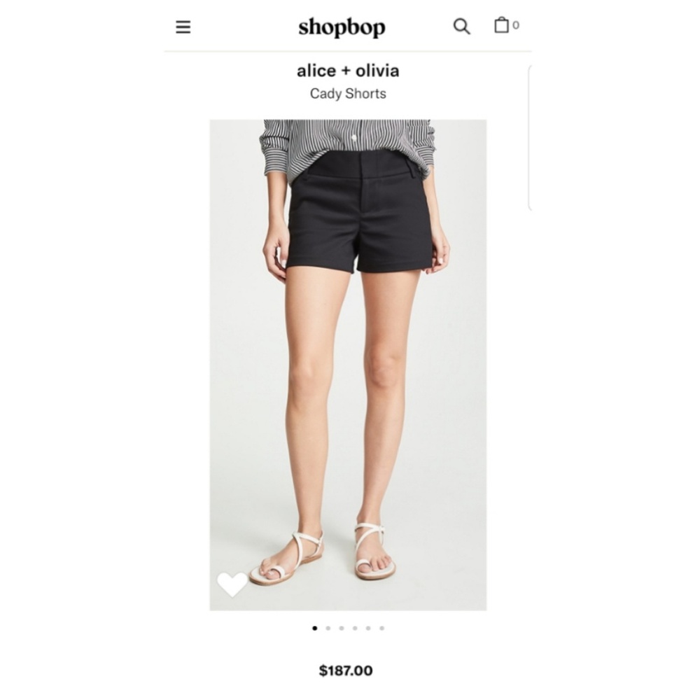 Alice + Olivia Cady Shorts Black Size 4/6
